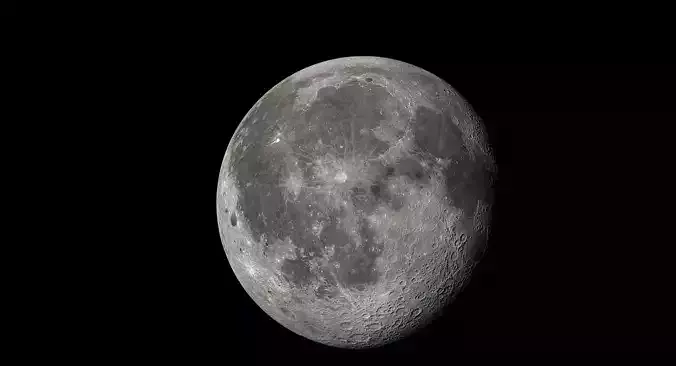 Moon Si-fi Low-poly 3D model