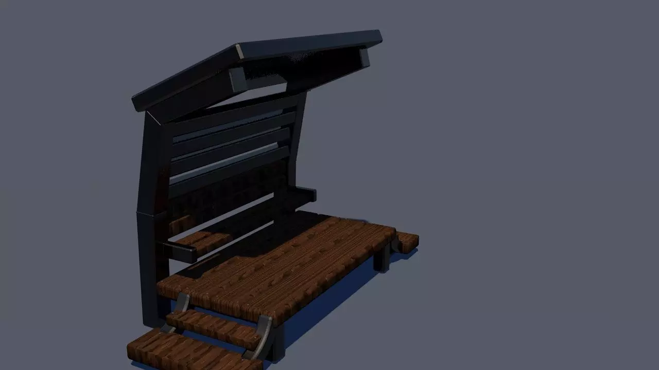 Depot for the train 3D model_0