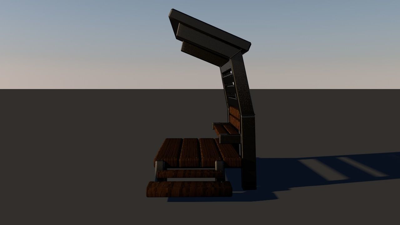 Depot for the train 3D model_1