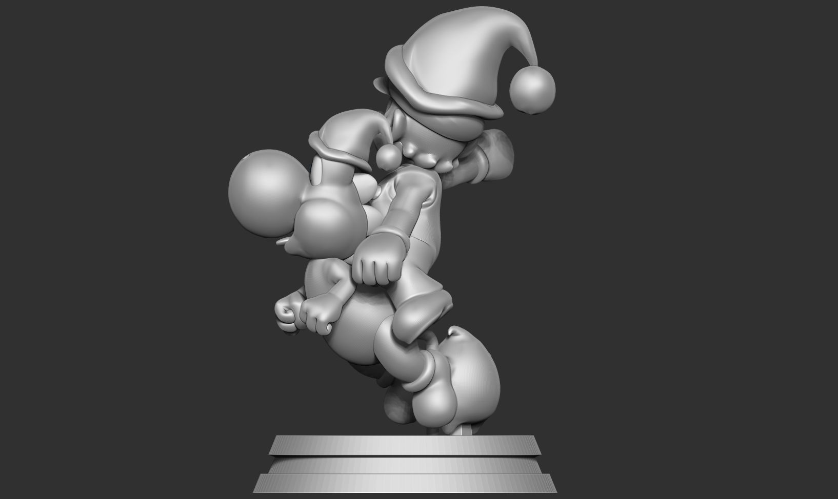 Mario - Yoshi - Lumas - Fanart 3D print model_16