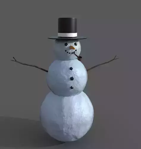 SnowMan wearing top hat