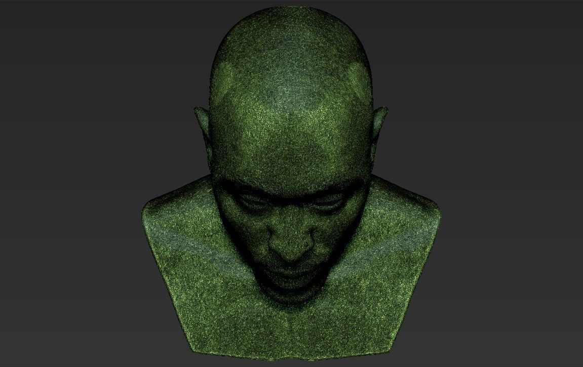 Tupac Shakur bust 3D printing ready stl obj formats 3D print model_29