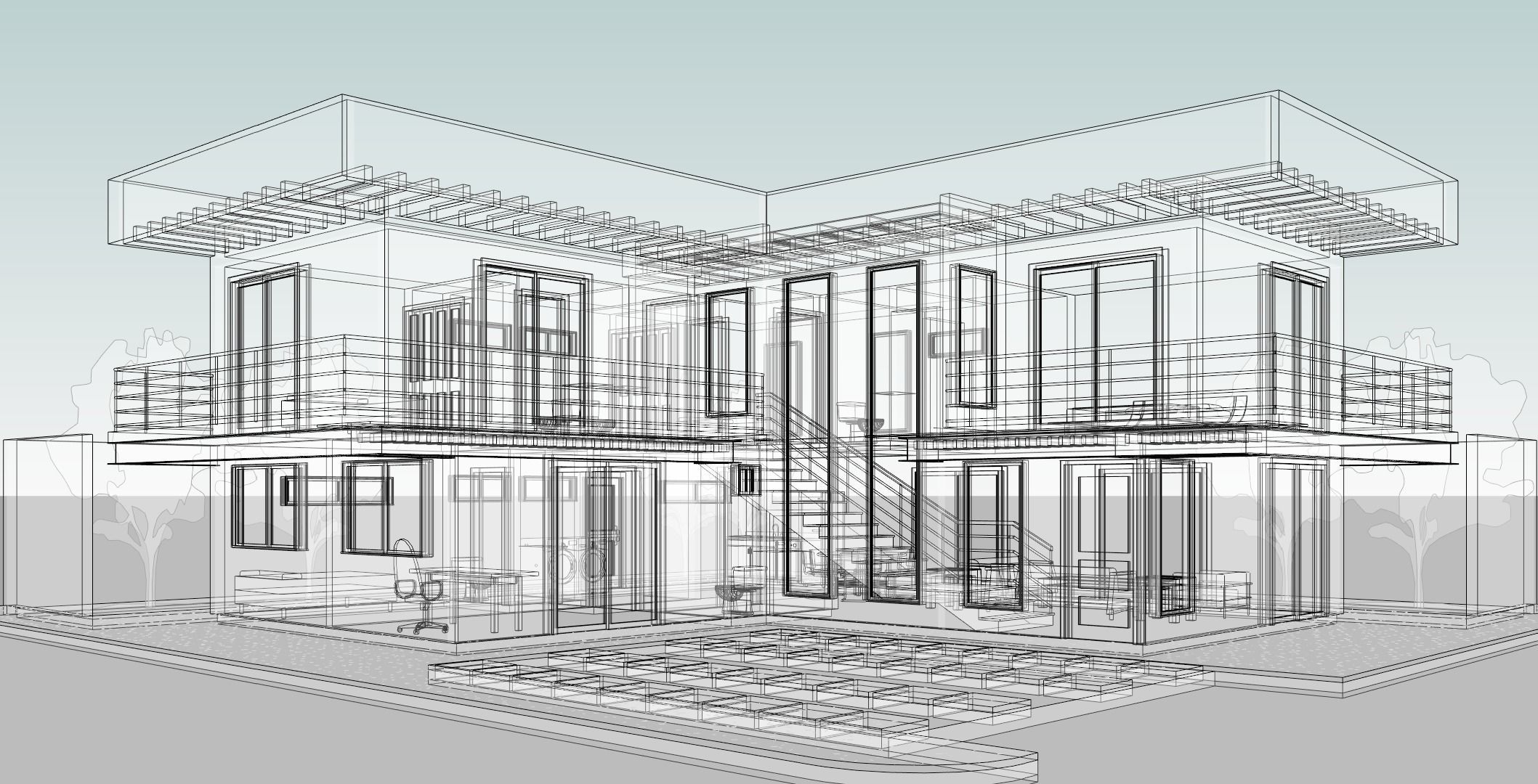 MAYAHUEL HOUSE by DOCE INGENIEROS ARQUITECTOS - AUTODESK REVIT 3D model_3