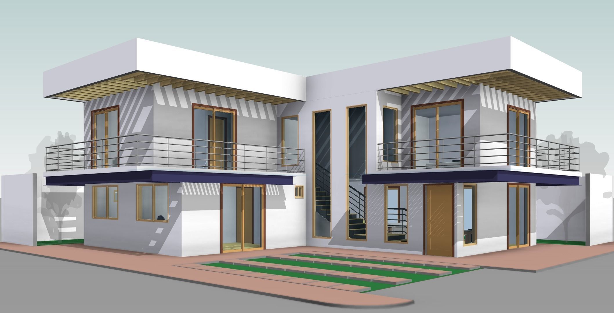 MAYAHUEL HOUSE by DOCE INGENIEROS ARQUITECTOS - AUTODESK REVIT 3D model_1