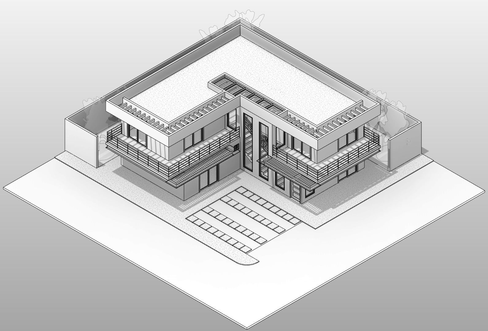 MAYAHUEL HOUSE by DOCE INGENIEROS ARQUITECTOS - AUTODESK REVIT 3D model_5