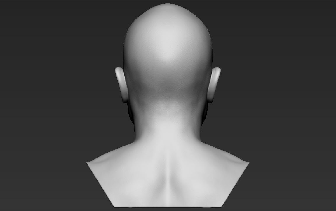 Tupac Shakur bust ready for full color 3D printing 3D print model_28