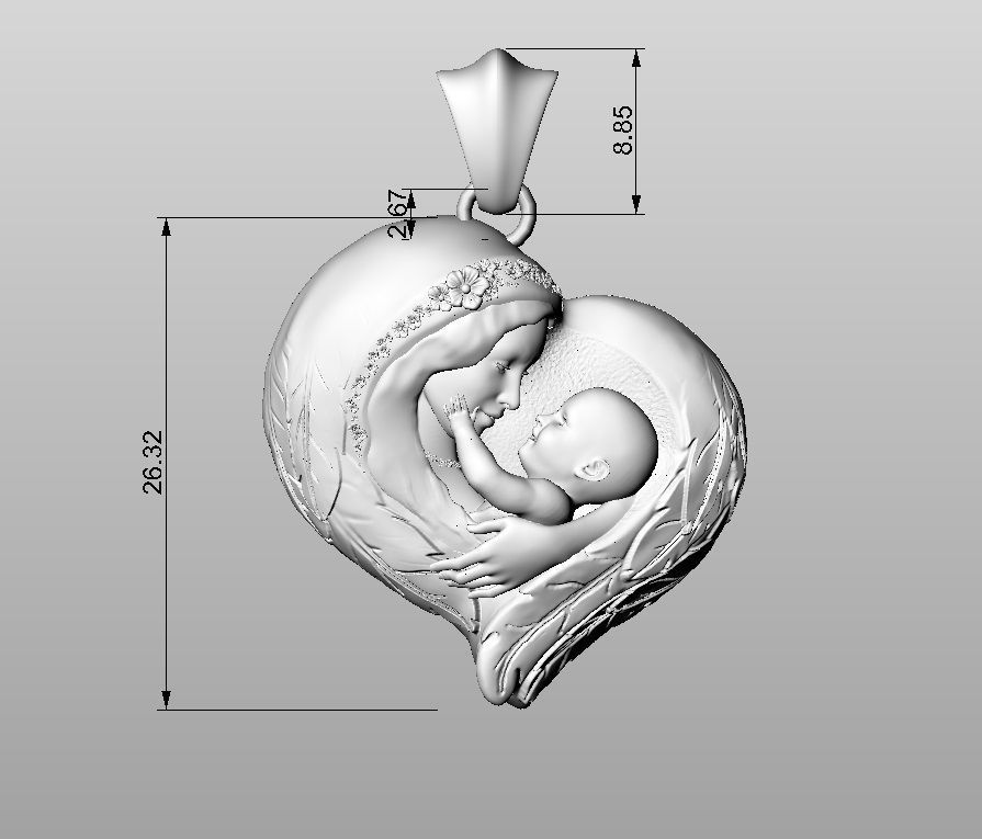 MOM AND BABY 3D model_10