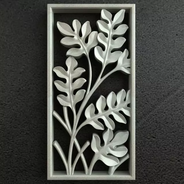 Carving Leaf 002 3D model