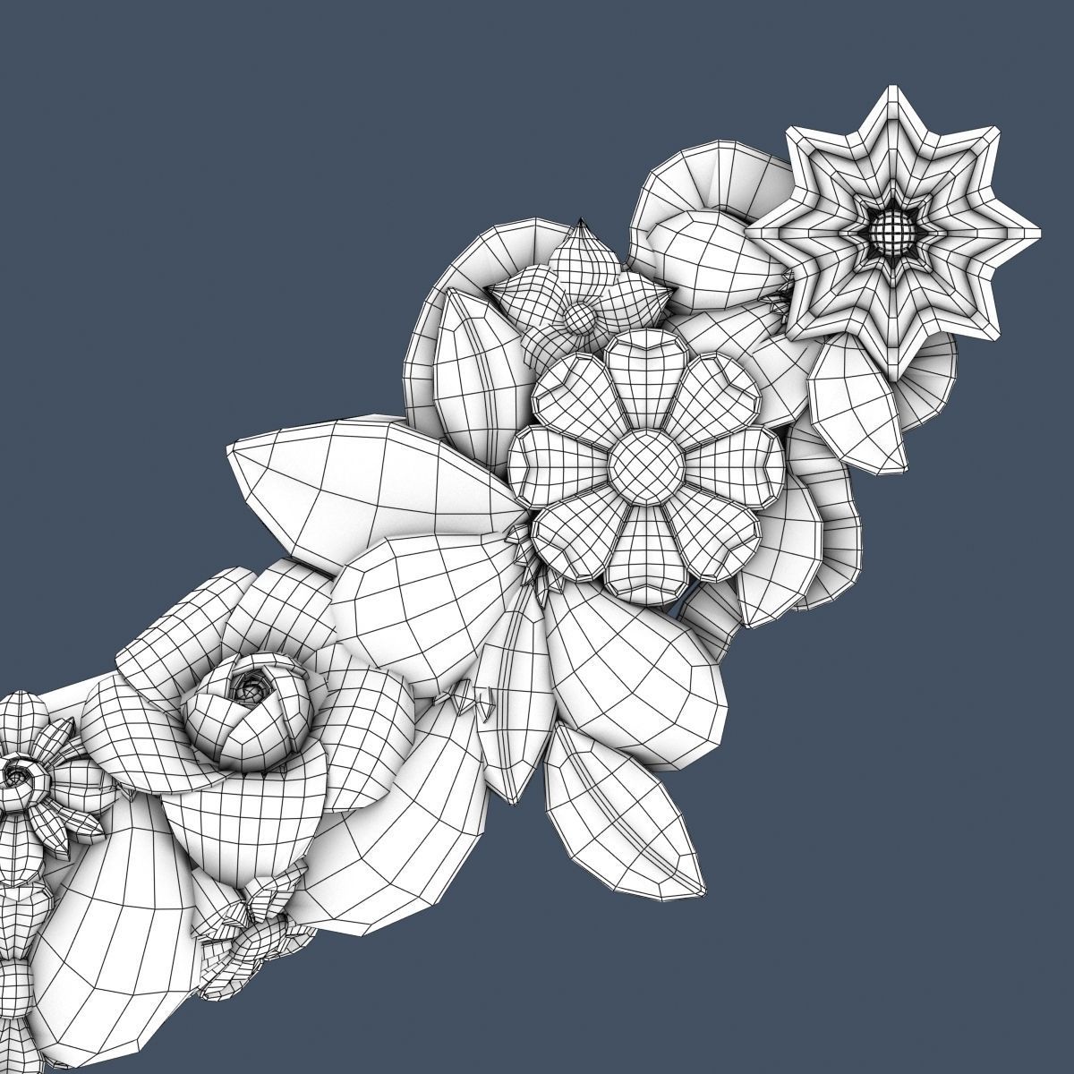 Swag Onlay 3D model_6