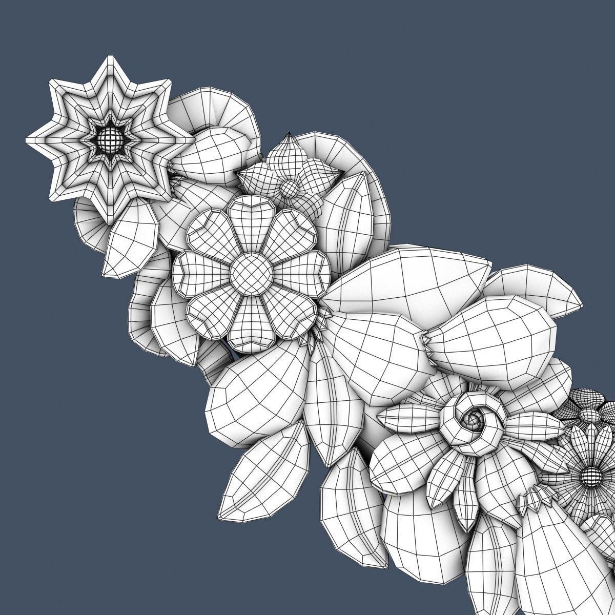 Swag Onlay 3D model_4