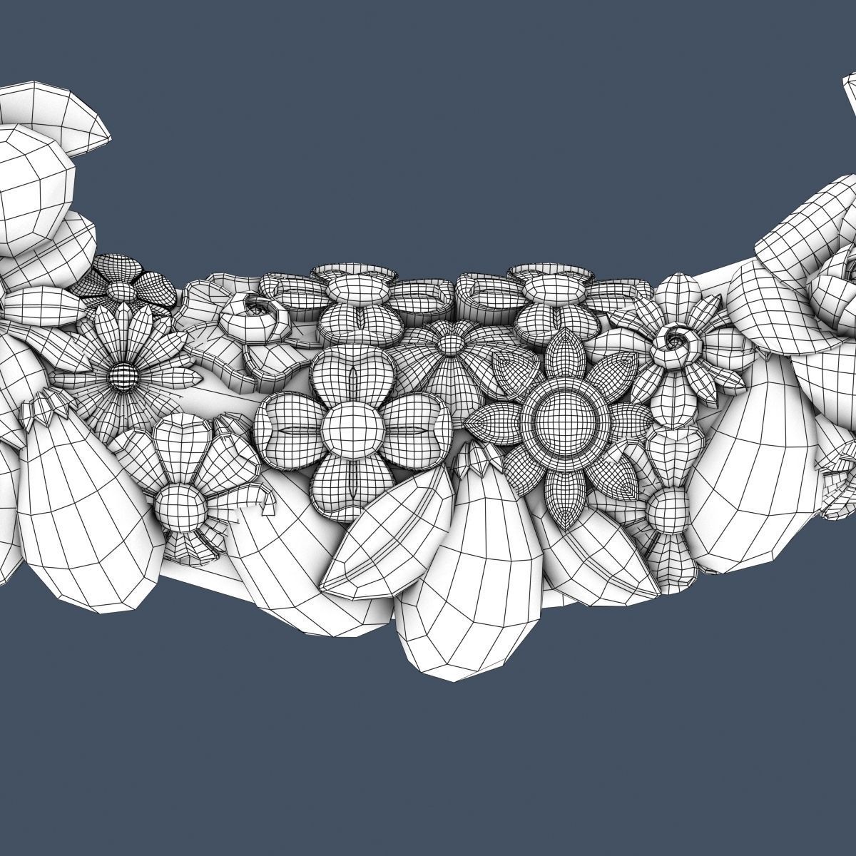 Swag Onlay 3D model_5