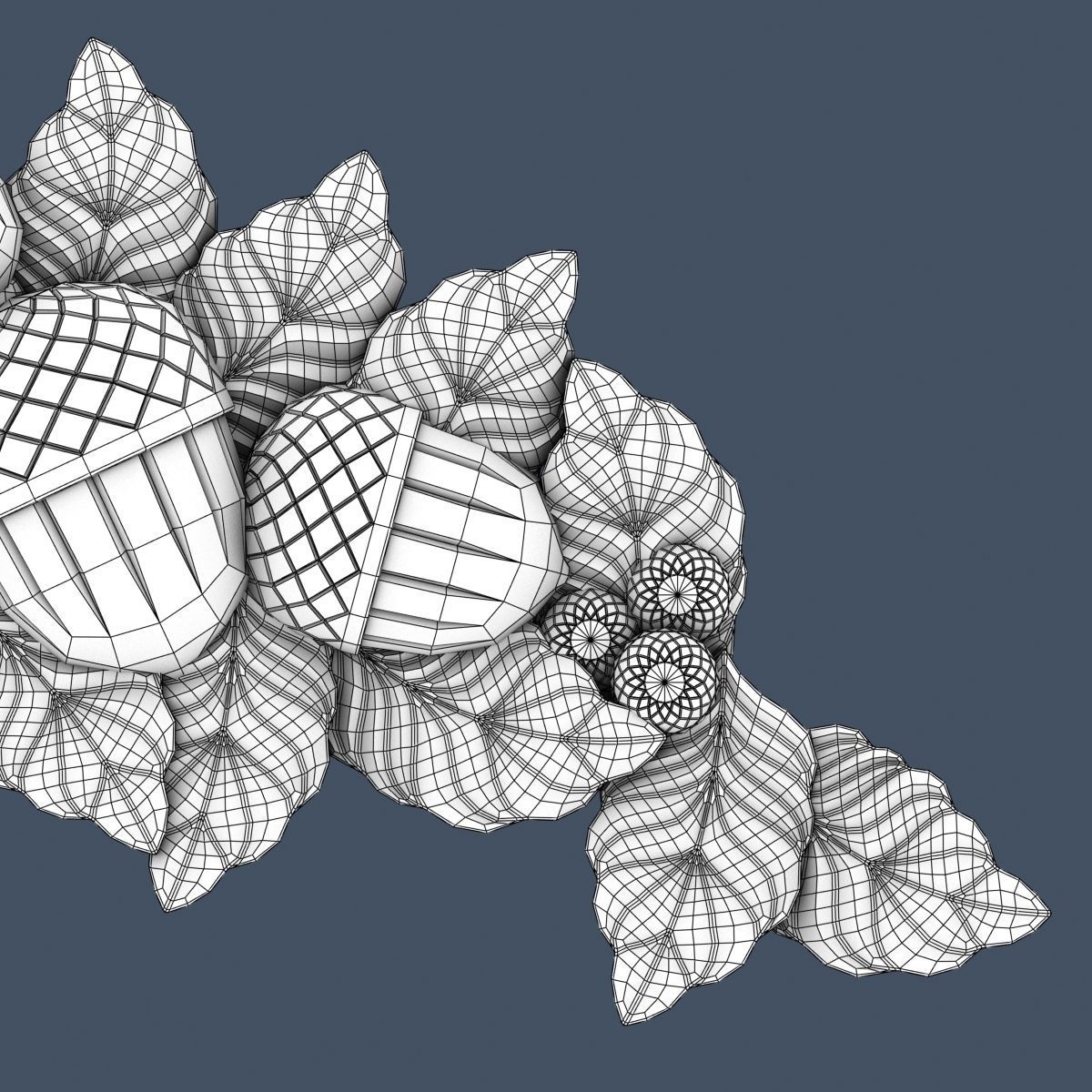 Swag Onlay 3D model_6