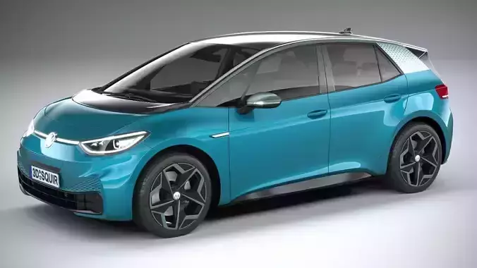 Volkswagen ID3 2020 3D model