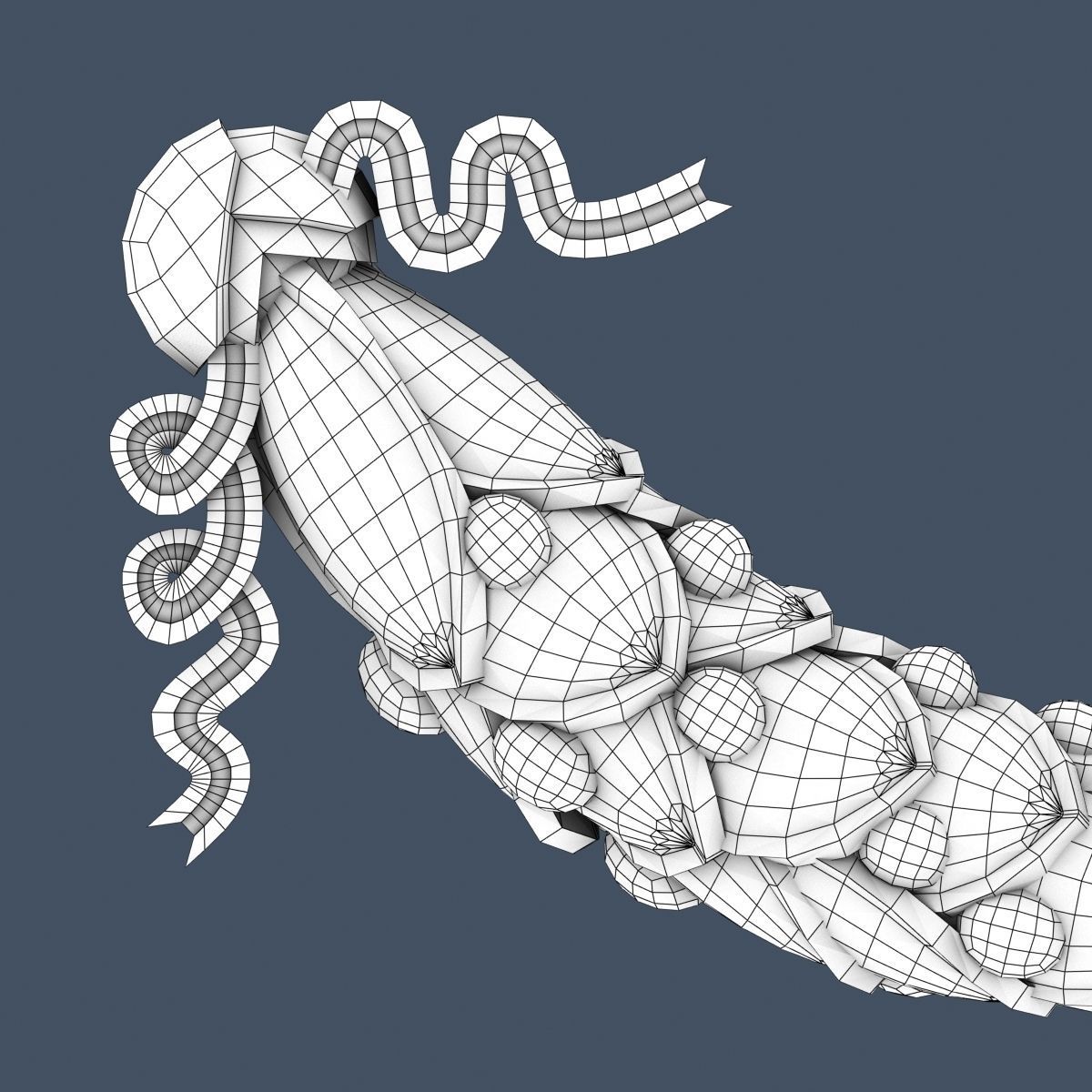 Swag Onlay 3D model_5