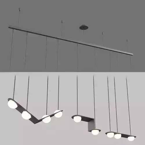 LED direct light pendant lamp LAURENT