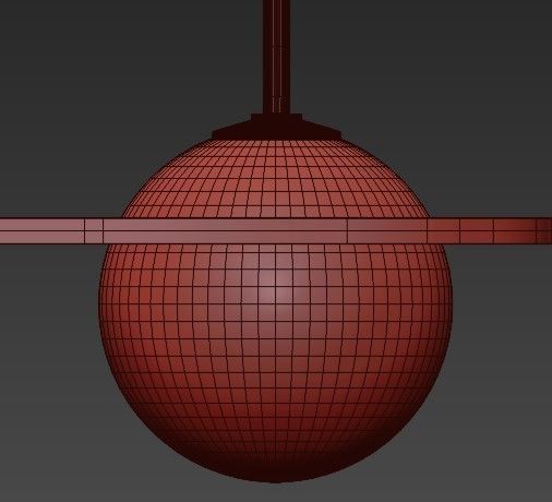 LED direct light pendant lamp LAURENT 3D model_4