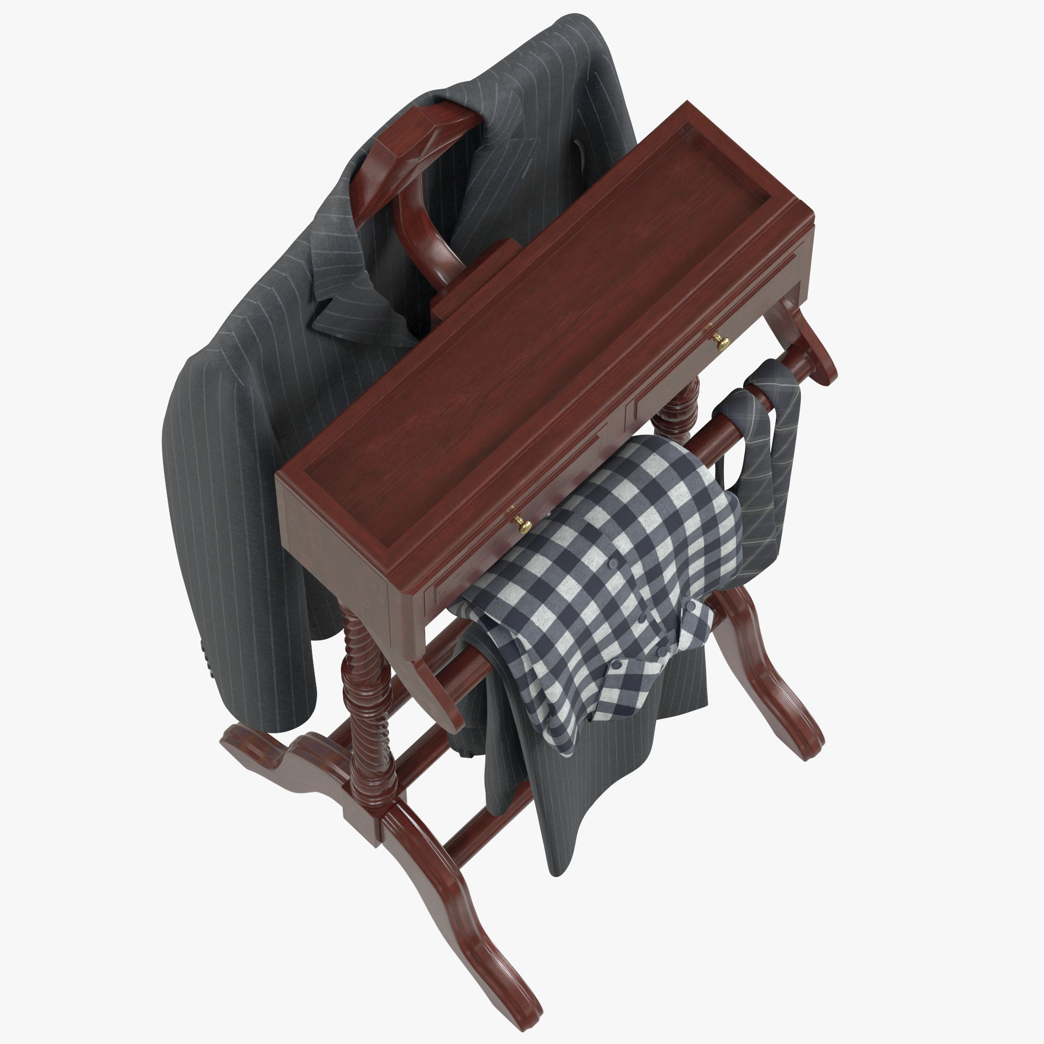 Classic Valet Stand 3D model_10
