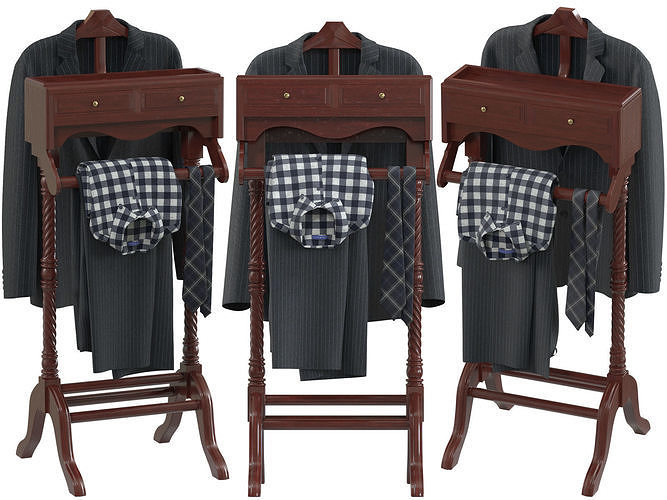 Classic Valet Stand 3D model