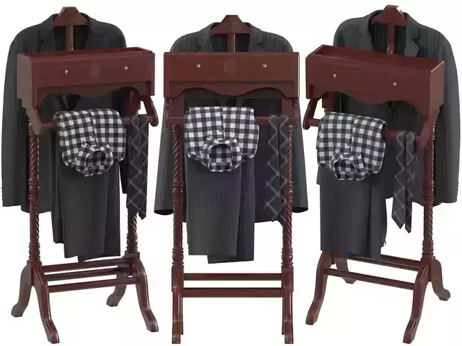 Classic Valet Stand 3D model
