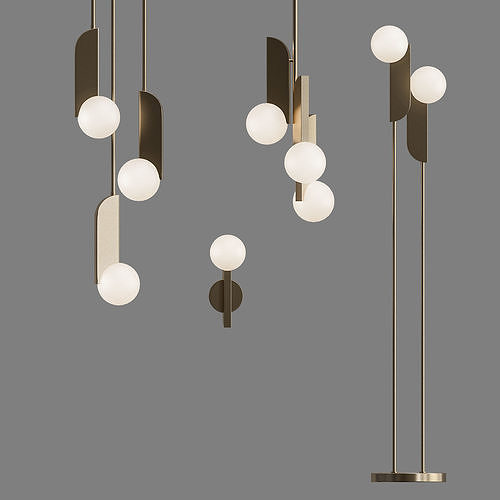 WEST ELM Bower LED Lamp 3D model
