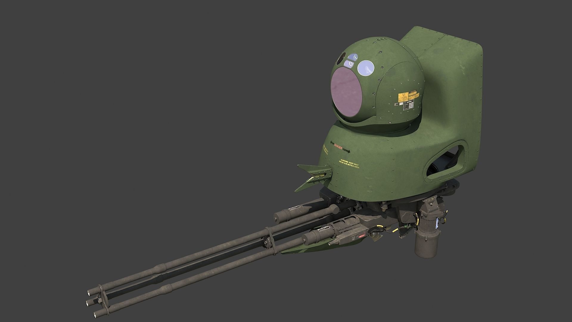 Oto Melara TM197B and Aselsan Asleflir300T 3D model_9