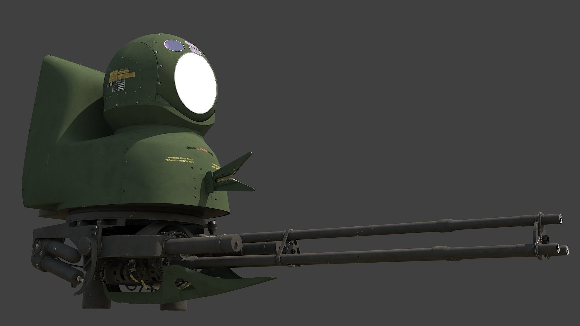 Oto Melara TM197B and Aselsan Asleflir300T 3D model_6