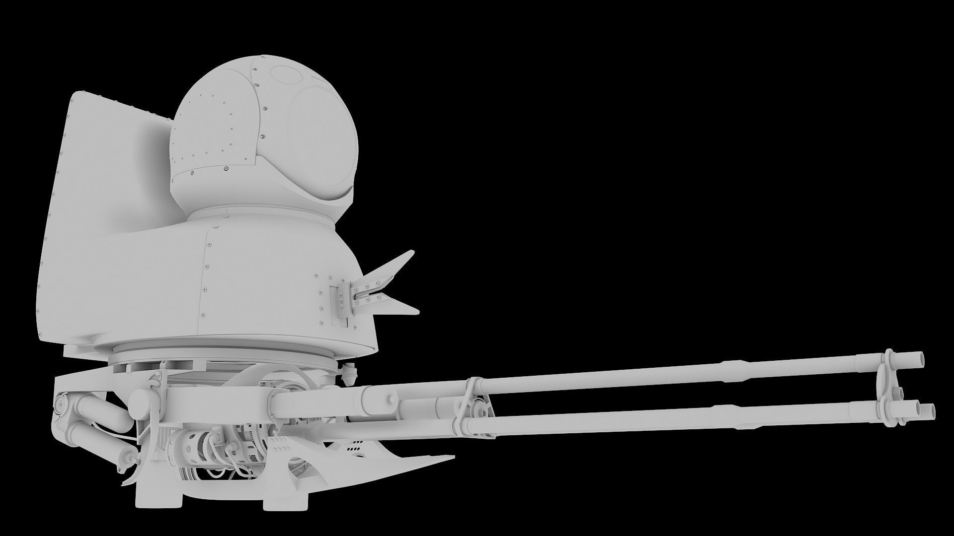 Oto Melara TM197B and Aselsan Asleflir300T 3D model_21