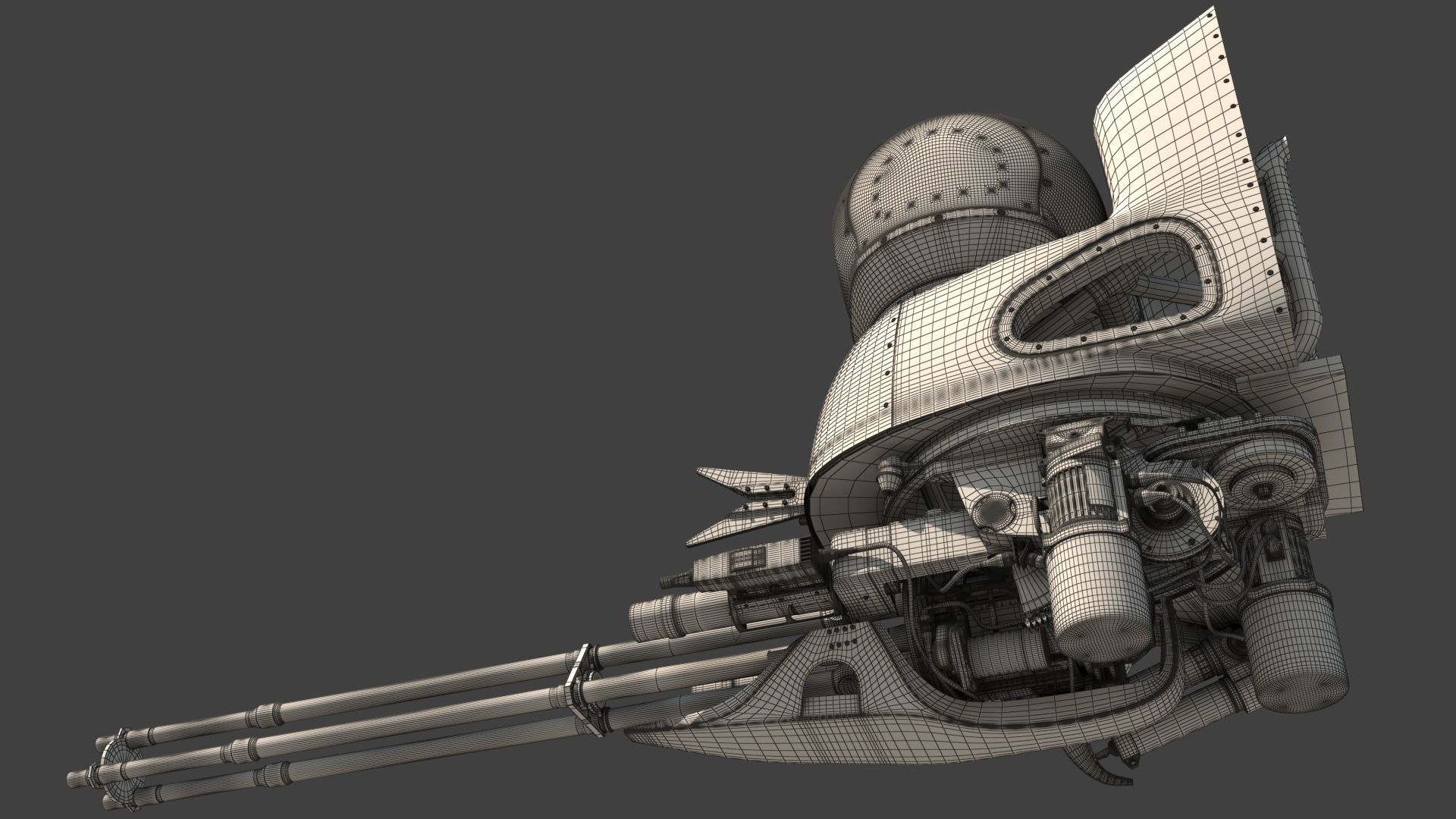 Oto Melara TM197B and Aselsan Asleflir300T 3D model_12