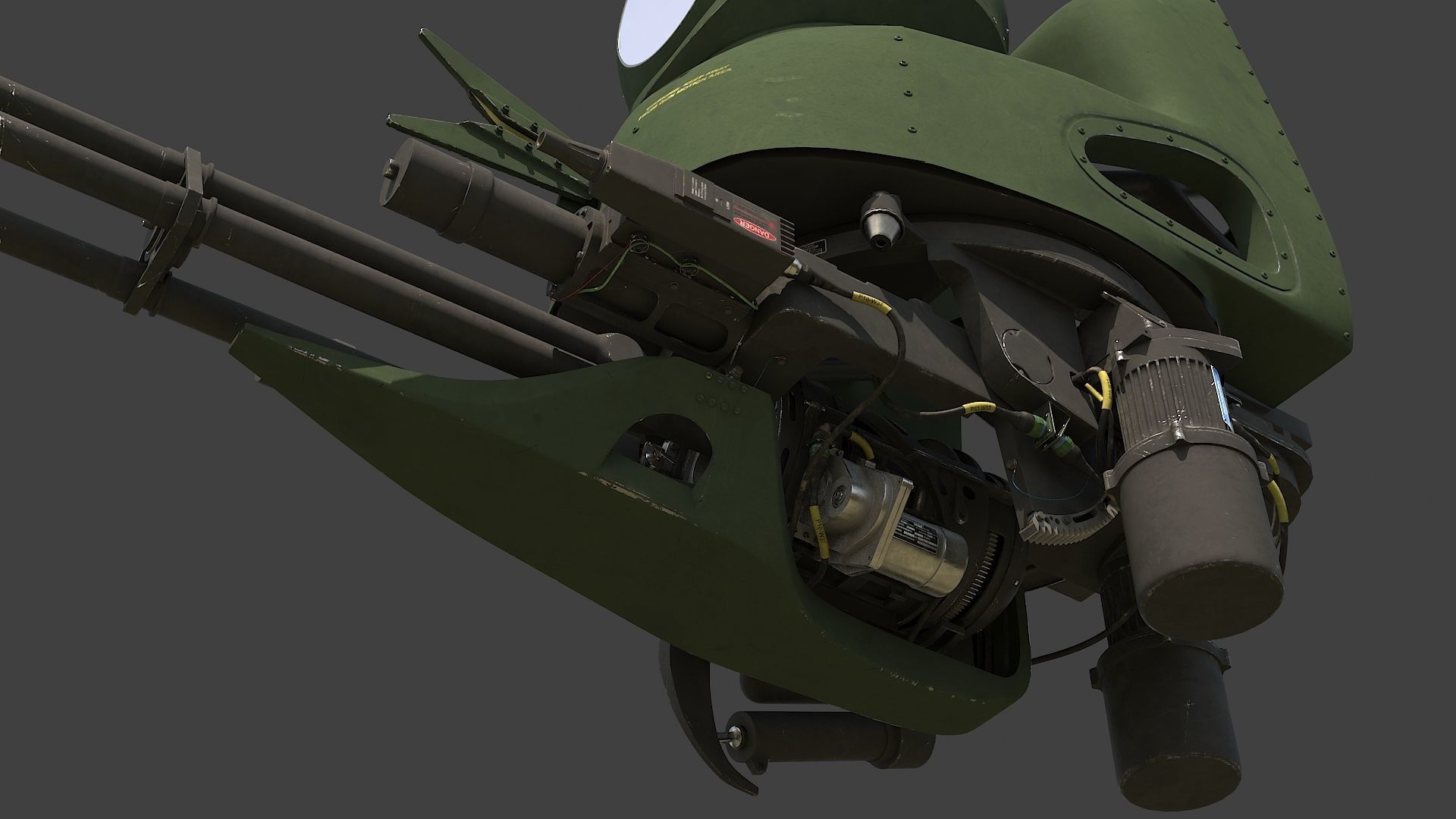 Oto Melara TM197B and Aselsan Asleflir300T 3D model_2