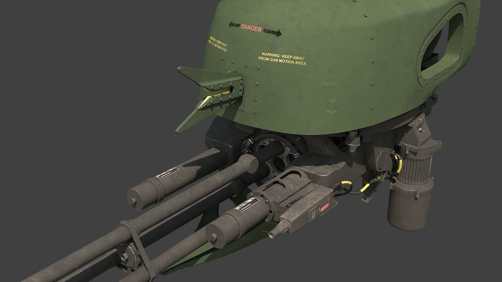 Oto Melara TM197B and Aselsan Asleflir300T 3D model_8