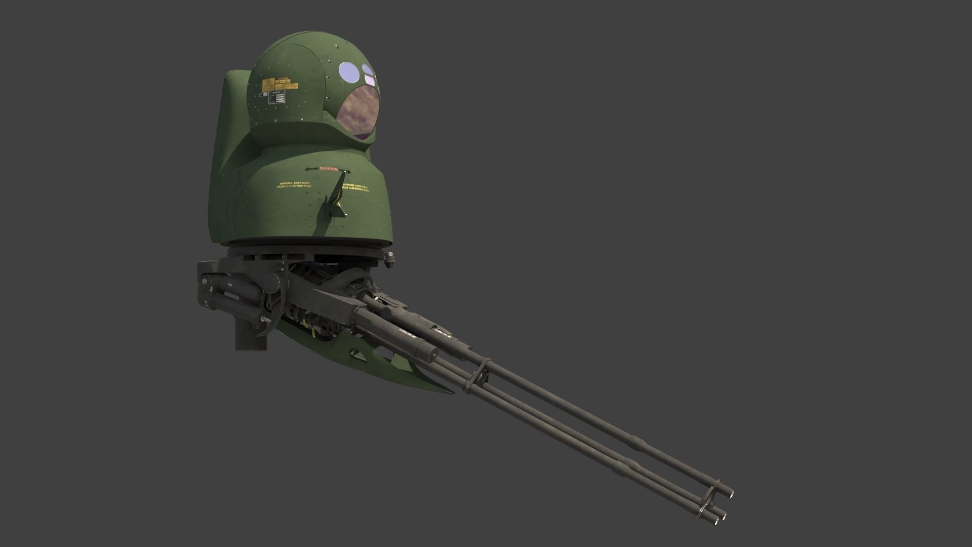 Oto Melara TM197B and Aselsan Asleflir300T 3D model_11