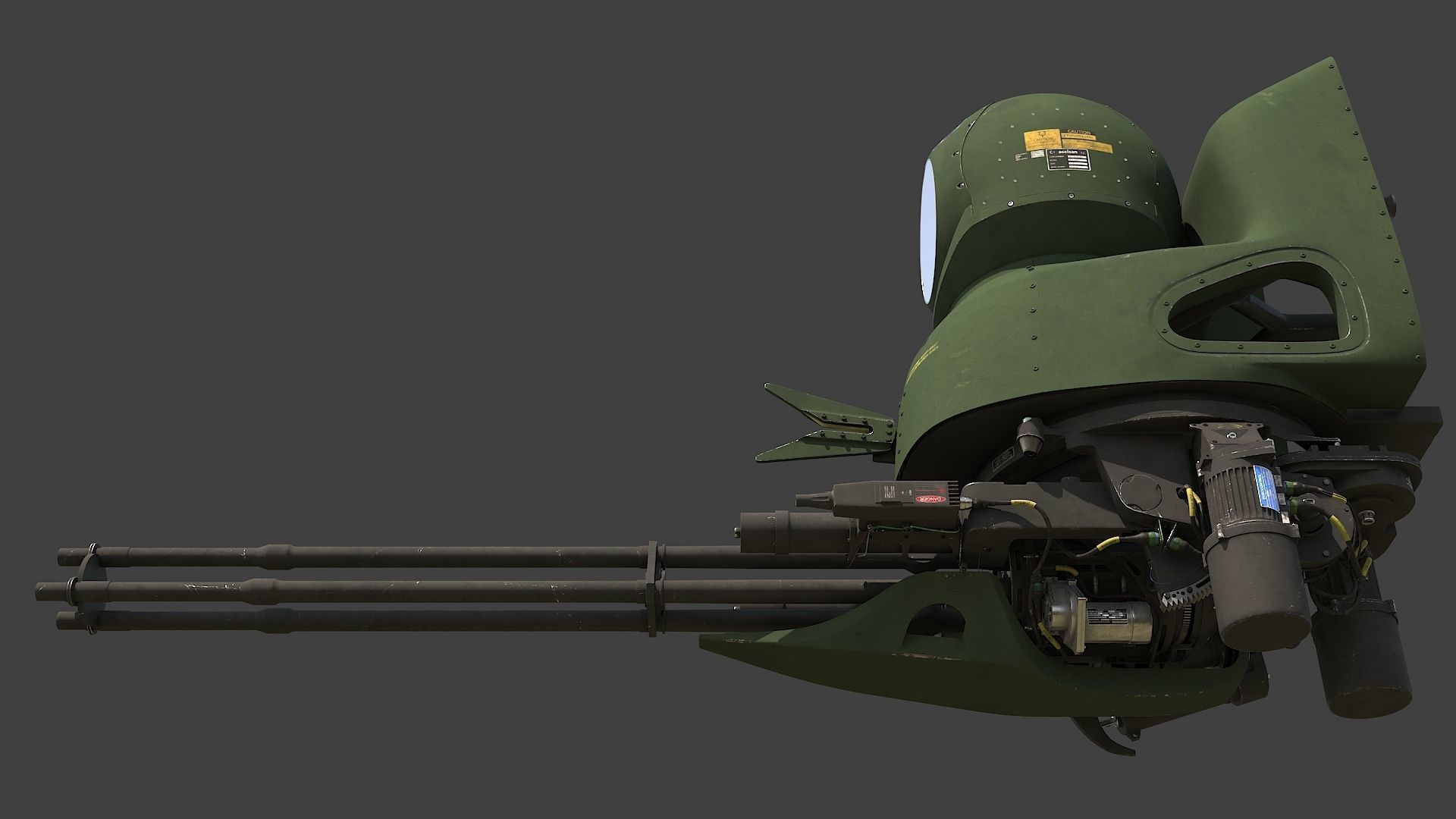 Oto Melara TM197B and Aselsan Asleflir300T 3D model_1