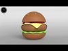 Burger v1 002 Low-poly 3D model_1