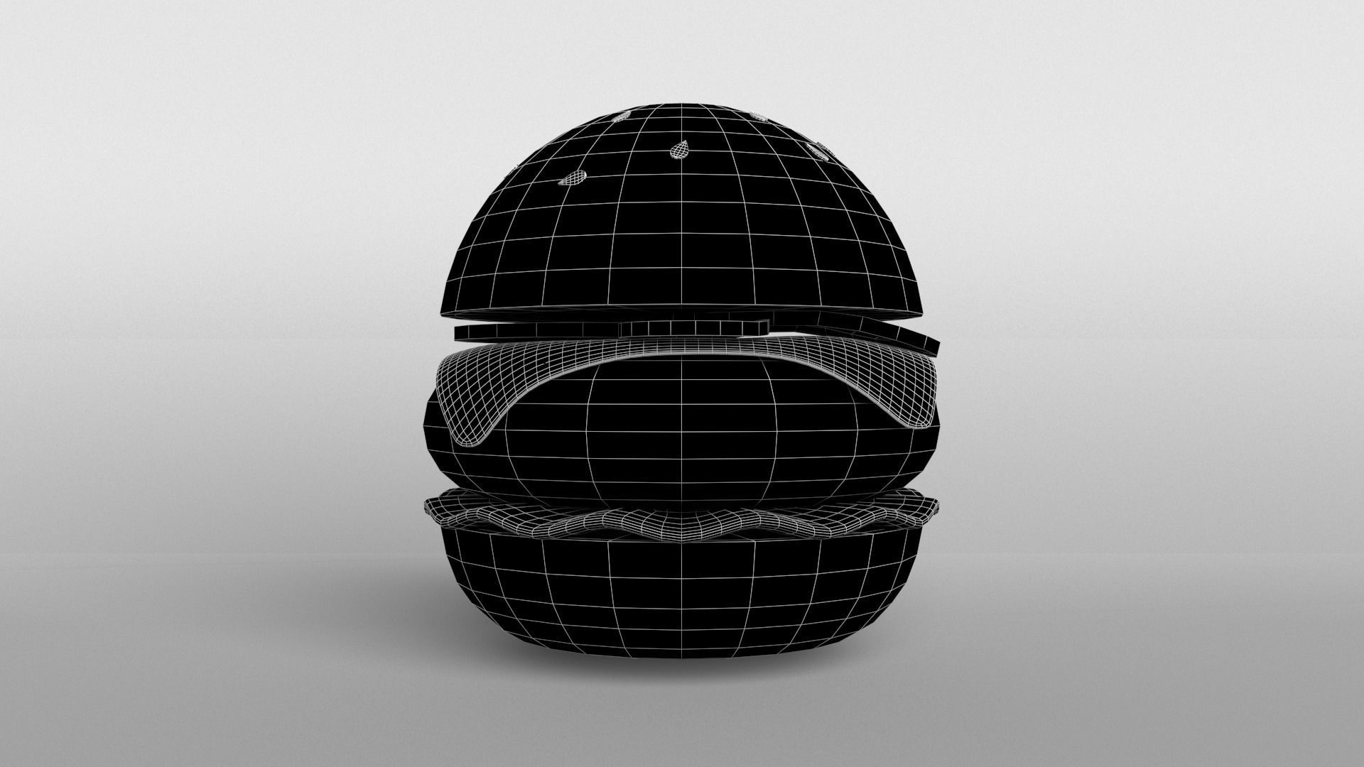 Burger v1 006 Low-poly 3D model_6