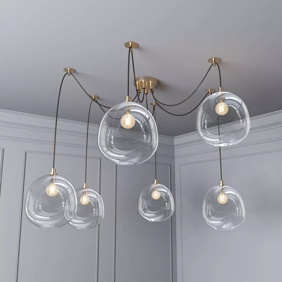 Molten Chandelier Regina Andrew 3D model
