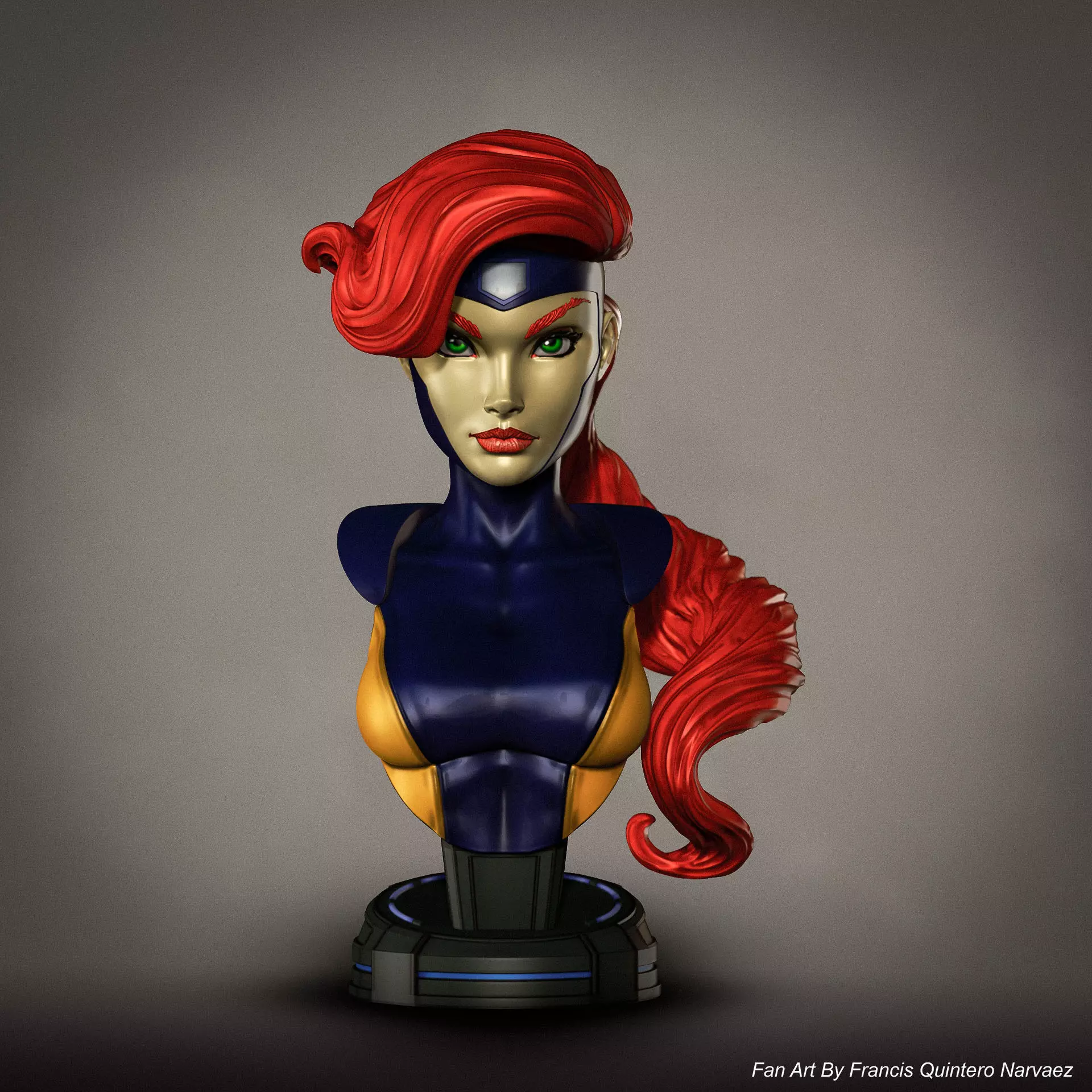 Campbells Jean Grey  Bust 3D print model_0