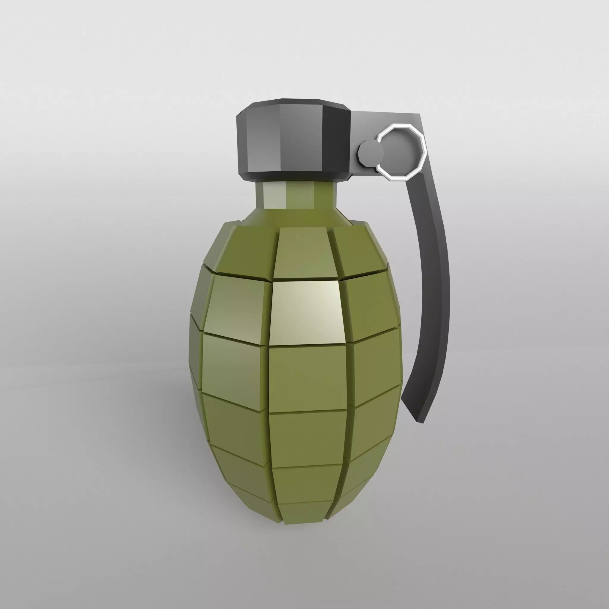 Grenade v1 001 Low-poly 3D model_0