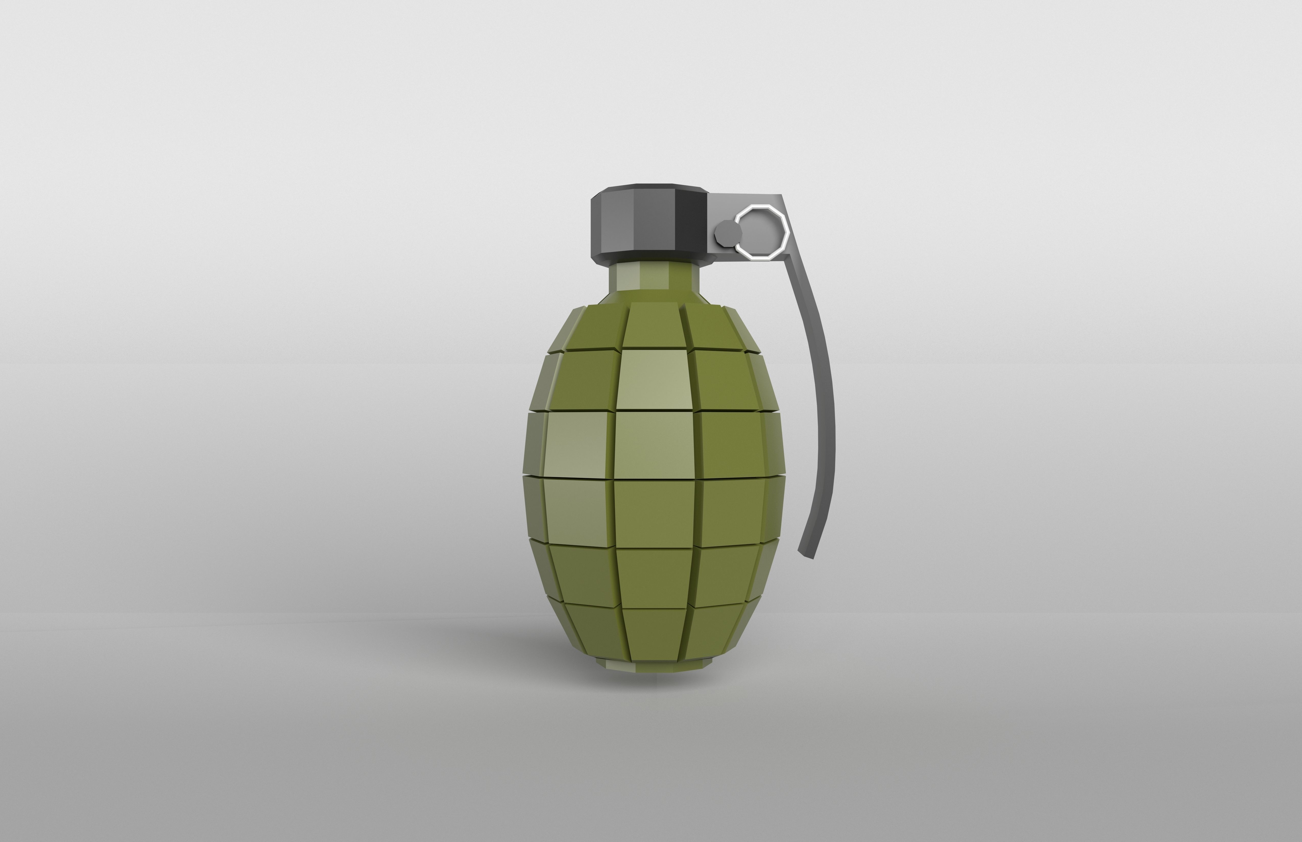 Grenade v1 001 Low-poly 3D model_1