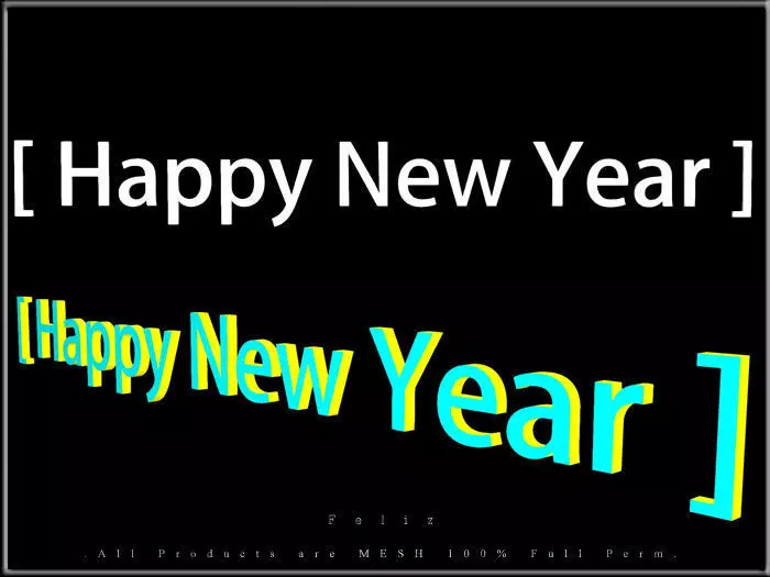 Happy New Year - K Low-poly 3D model_0