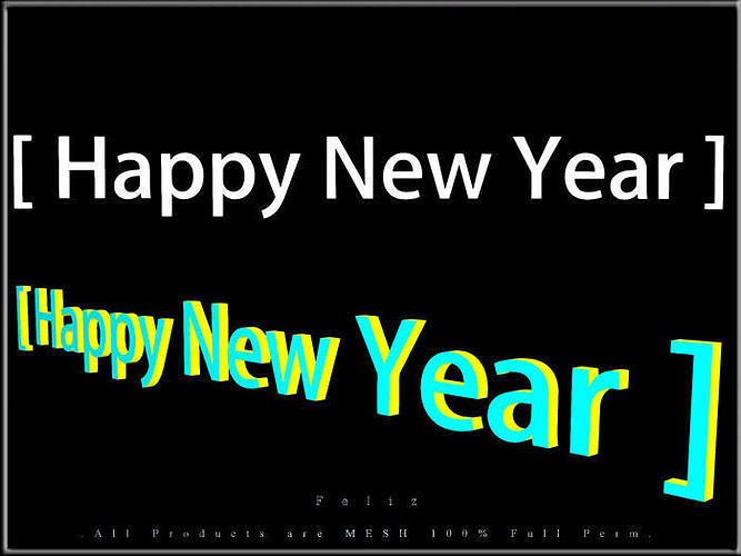 Happy New Year - K Low-poly 3D model
