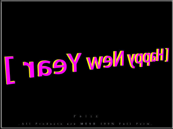 Happy New Year - K Low-poly 3D model_1