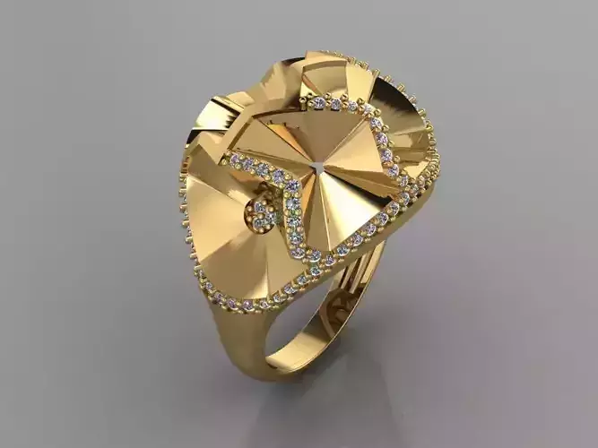 GC GOLD Y220- Diamond gold Ring 