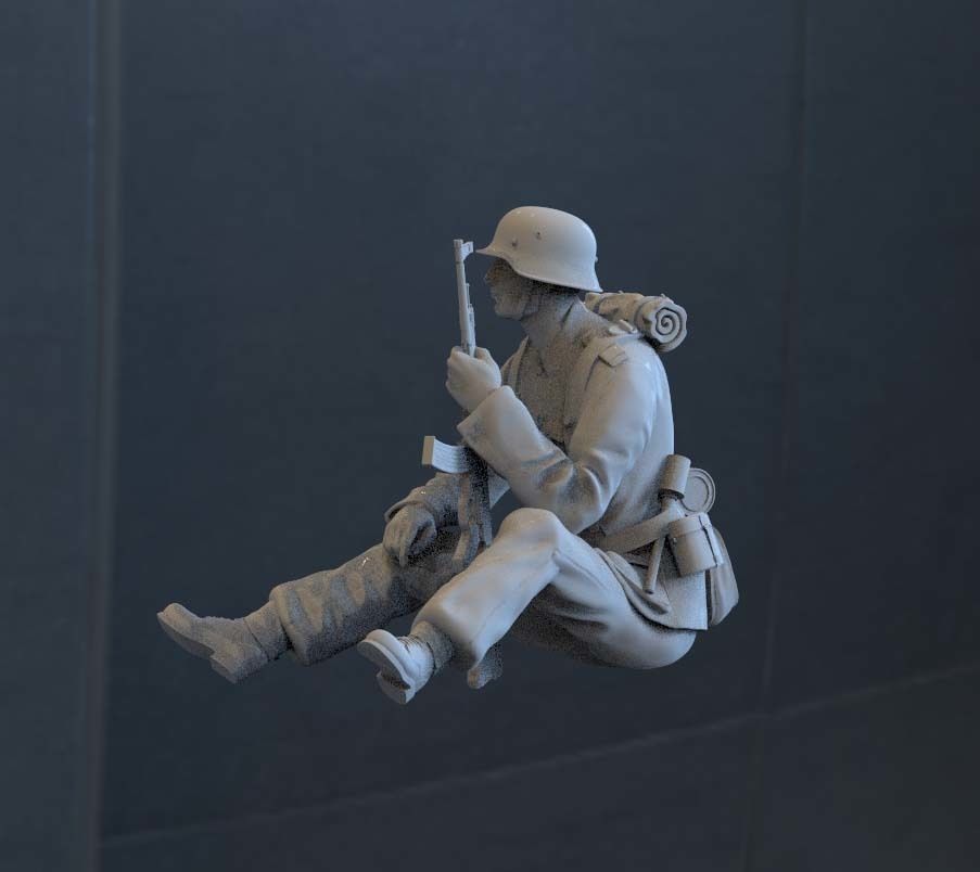 German soldier 3D print model_21