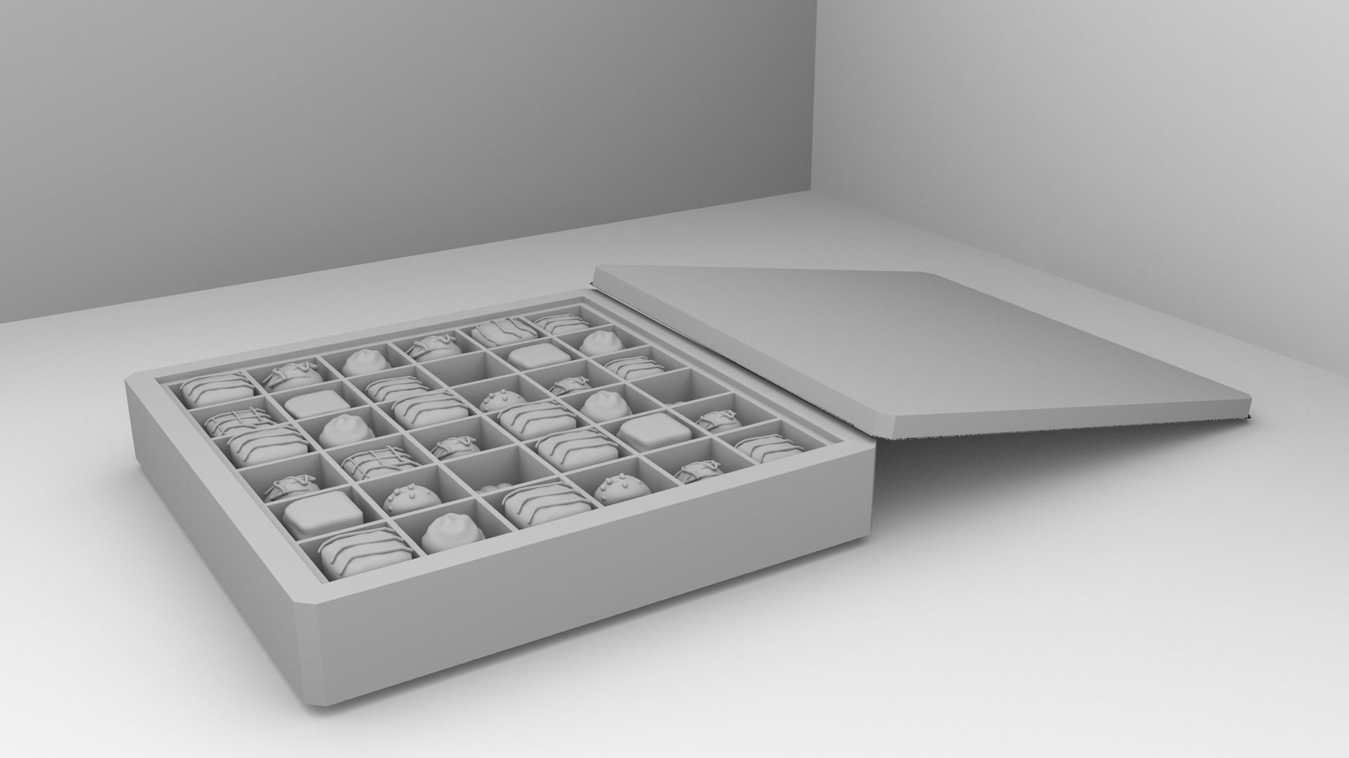 Chocolates in a Box 3D model_3