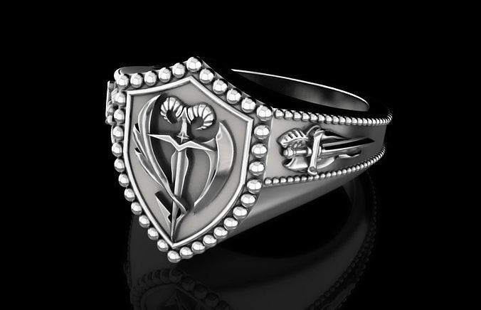  Order of the Sword ring 3D print model