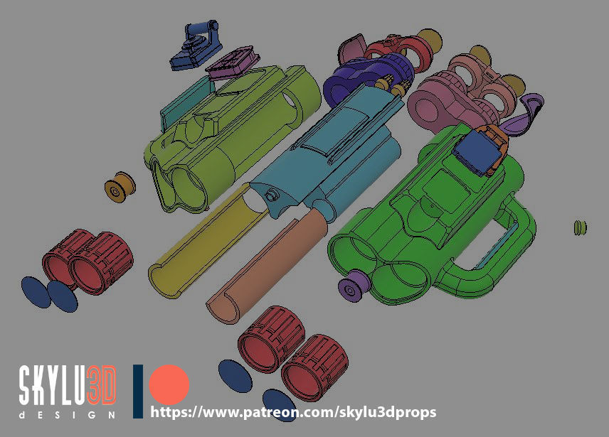 Stormtrooper Quadnocular 3D Print ready STL 3D print model_3