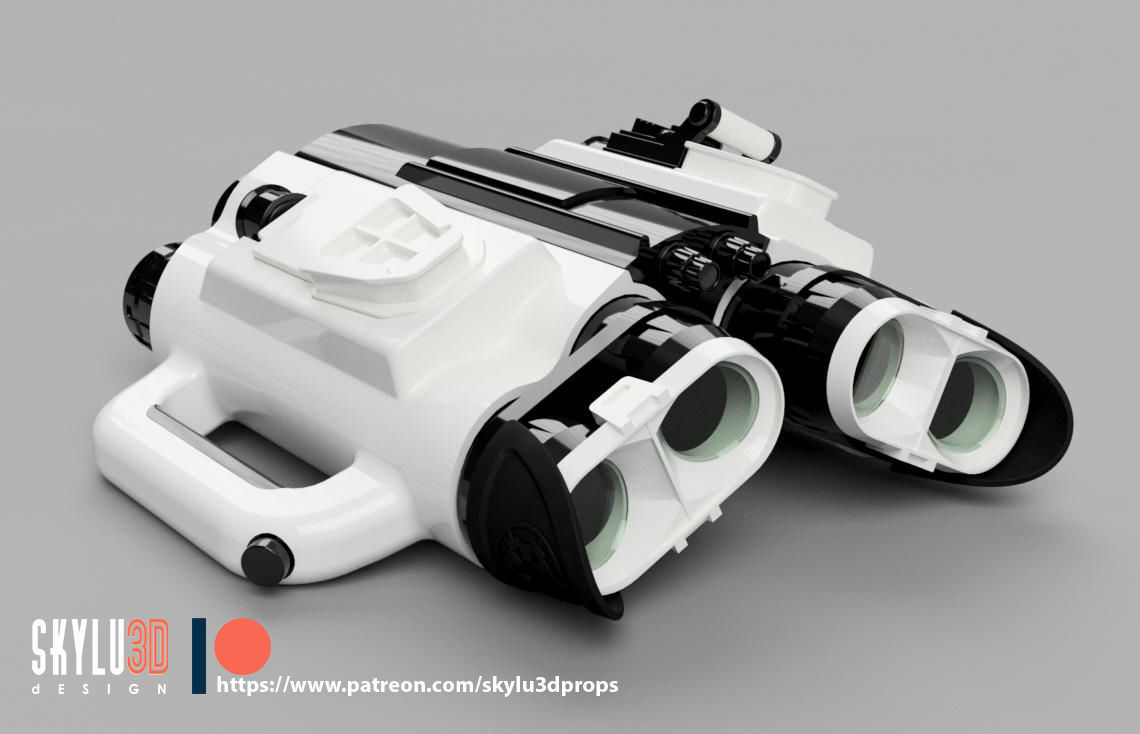 Stormtrooper Quadnocular 3D Print ready STL 3D print model_1