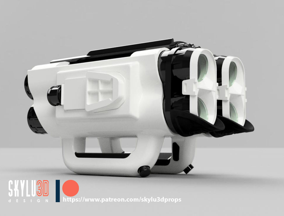 Stormtrooper Quadnocular 3D Print ready STL 3D print model_2