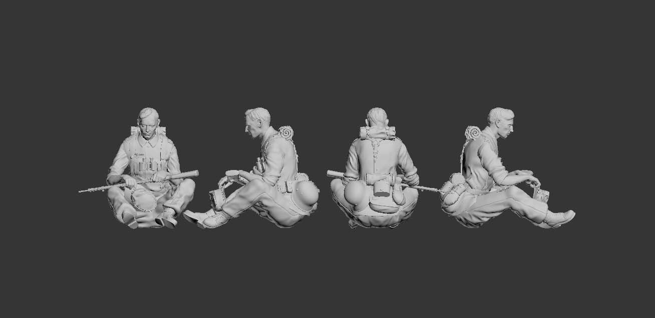 German soldier 3D print model_18