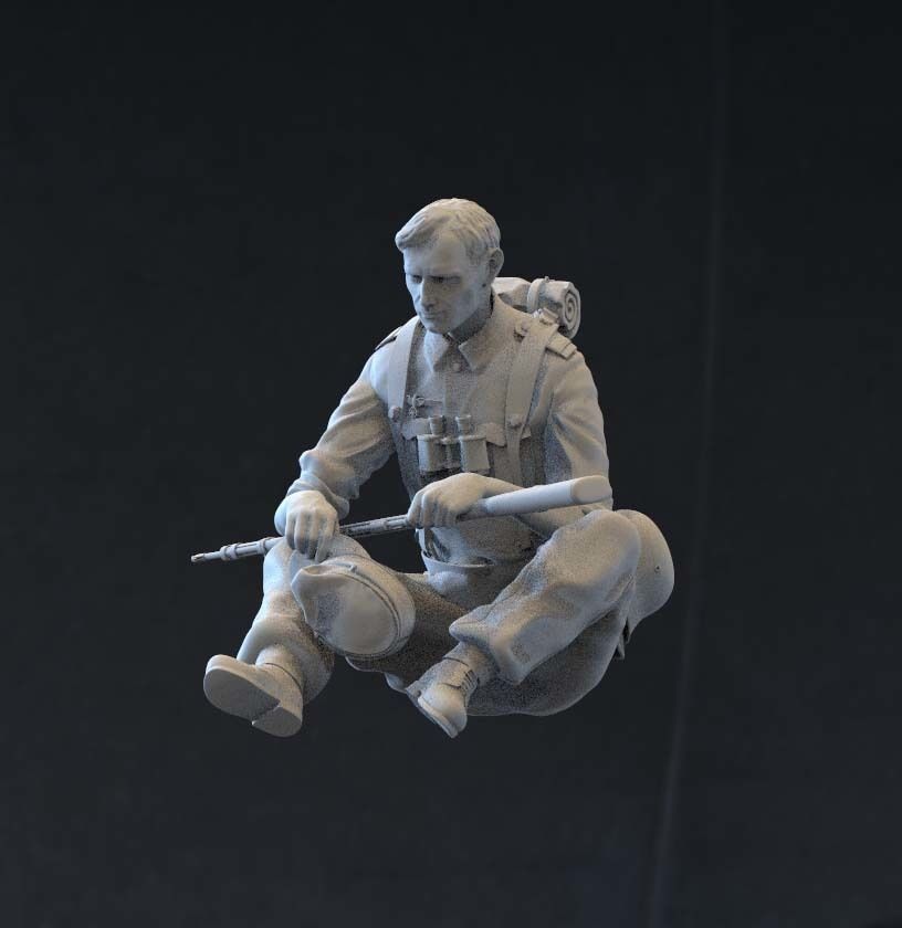 German soldier 3D print model_11